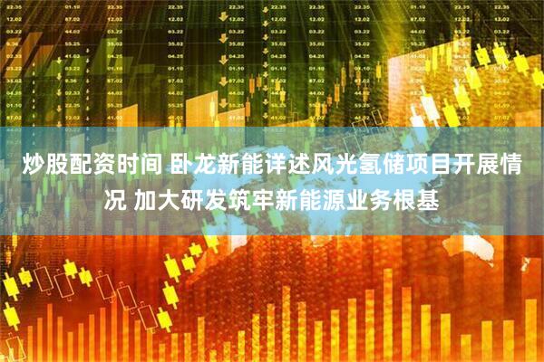 炒股配资时间 卧龙新能详述风光氢储项目开展情况 加大研发筑牢新能源业务根基